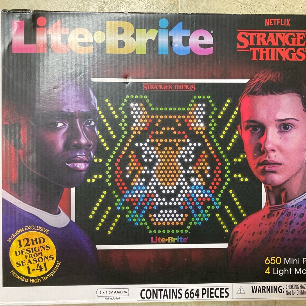 Stranger Things battery operated LiteBrite